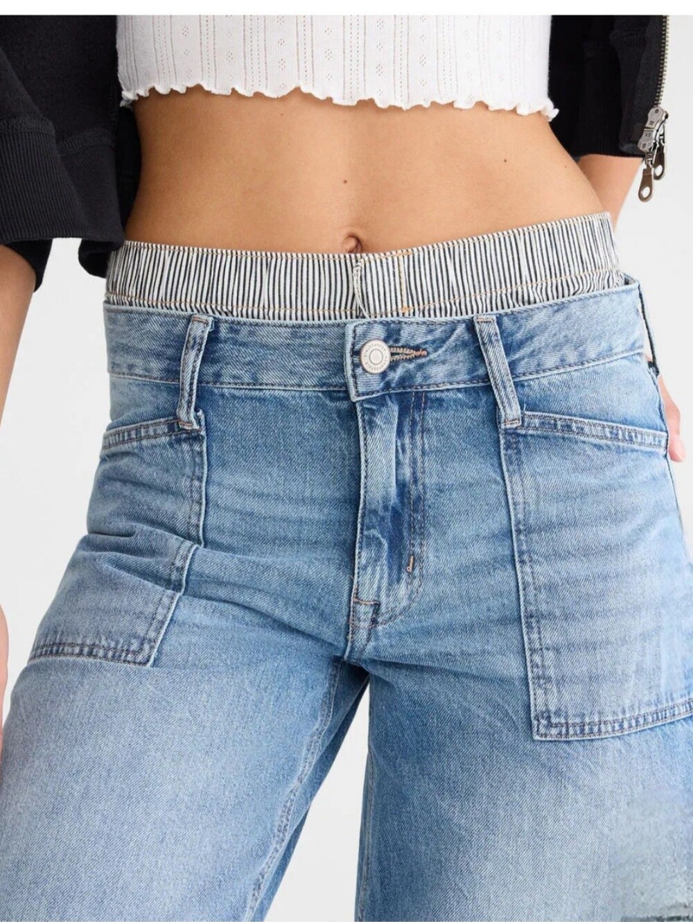 Aeropostale Women's Light Blue Washed Jeans - Super Baggy - Picture 2 of 10